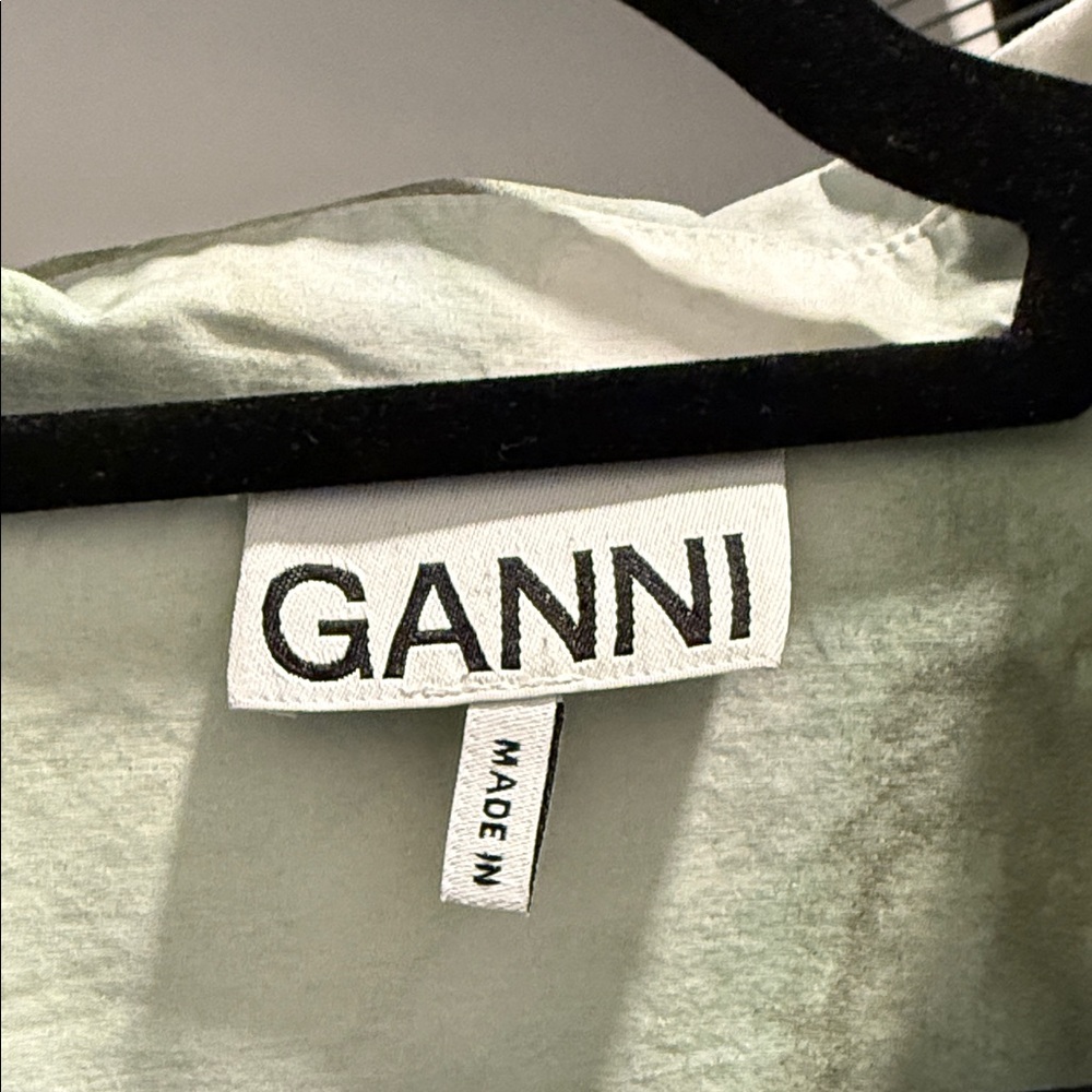 Ganni Mint Green Midi Dress